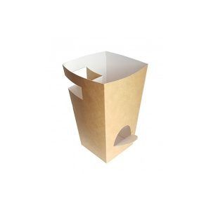 Caja Cartón Para Churros con Chocolate Kraft 78x78x179mm