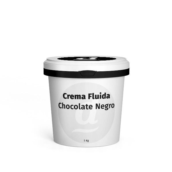 Crema Fluida Chocolate Negro Cubo 5 kg